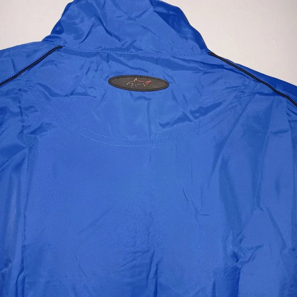 Mens greg norman blue windbreaker pullover jacket size X